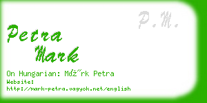 petra mark business card